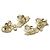 Orecchini a clip in piume a forma di stella con il logo Coco di Chanel D'oro - vista 2