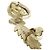 Orecchini a clip in piume a forma di stella con il logo Coco di Chanel D'oro - vista 3