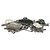 Spilla in metallo Chanel Coco Mark 05A Nero Argento - vista 4