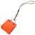 Charm per borsa in agnello Milo arancione di Hermès  - vista 1