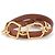 Bracciale Charm Etrier Double Tour Hermès Marrone
