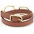 Bracciale Charm Etrier Double Tour Hermès Marrone - vista 2