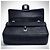 Sac Classique Intemporel Chanel Medium Double Flap en Cuir d'Agneau Noir Camélia avec Quincaillerie Argentée Bijouterie argentée - vue 7