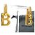 Pendientes de aro dorados B Chain de Balenciaga
