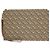 Clutch in tela con monogramma TB di Burberry Beige