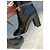 Botines Chanel de cuero negro con cadena - vista 7