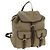 PRADA Backpack Canvas Beige Gold Auth 168350V Golden