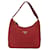 PRADA Borsa a mano in nylon rosso argento Auth LNZ991 - vista 13