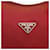 PRADA Borsa a mano in nylon rosso argento Auth LNZ991 - vista 17
