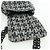 Borsa a Spalla CHANEL in tweed Bianco Nero CC Auth bs33641V - vista 19