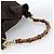 Borsa a Spalla in Pelle Gucci Bamboo 2way Marrone Oro 001 1705 1577 Auth th6602 D'oro - vista 7