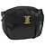 Borsa a Spalla Vala in Pelle Nera e Oro Salvatore Ferragamo Auth BA11345 Nero D'oro