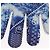 LOUIS VUITTON Bandana Monogram Pouch HIGH 5 Bianco Blu M81410 LV Auth ARZ477SAM - vista 15