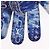 LOUIS VUITTON Bandana Monogram Pouch HIGH 5 Bianco Blu M81410 LV Auth ARZ477SAM - vista 3