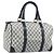 Gucci Borsa Boston GG Supreme in PVC Navy Gold Auth 172914 D'oro Blu navy