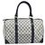 Gucci Borsa Boston GG Supreme in PVC Navy Gold Auth 172914 D'oro Blu navy - vista 13