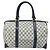 Gucci Borsa Boston GG Supreme in PVC Navy Gold Auth 172914 D'oro Blu navy - vista 2