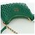 Borsa a Spalla Miu Miu Matelassé in Pelle 2 in 1 Verde Oro Auth 171450SAM D'oro - vista 6