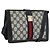 Borsa a Spalla Gucci GG Supreme Sherry Line PVC Blu Navy Oro Auth 171984 D'oro