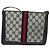 Borsa a Spalla Gucci GG Supreme Sherry Line PVC Blu Navy Oro Auth 171984 D'oro - vista 2