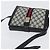 Borsa a Spalla Gucci GG Supreme Sherry Line PVC Blu Navy Oro Auth 171984 D'oro - vista 6