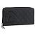 CHANEL Portafoglio Lungo Matelassé Cambon in Pelle Nera Argento CC Auth 172434SAV Nero