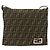 Borsa a Spalla in Tela Zucca FENDI Nera e Marrone Auth ka3016 Nero - vista 13