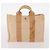 Hermès HERMES Borsa Fourre Tout in Tela 3 Pezzi Arancione Grigio Nero Auth fm5167 Marrone - vista 16