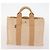 Hermès HERMES Borsa Fourre Tout in Tela 3 Pezzi Arancione Grigio Nero Auth fm5167 Marrone - vista 17