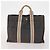 Hermès HERMES Borsa Fourre Tout in Tela 3 Pezzi Arancione Grigio Nero Auth fm5167 Marrone - vista 3