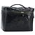 Vanity CHANEL Kosmetiktasche Lackleder Schwarz Gold CC Auth bs33674 Golden