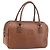 Borsa a mano Burberry in pelle marrone dorato Auth ka3026 D'oro