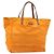 GUCCI GG Canvas Tote Bag Nylon Orange 282439 Auth 173944