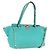 VALENTINO Borsa Rock Studs in pelle 2 in 1 Verde Oro Auth BA10926 D'oro