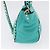 VALENTINO Borsa Rock Studs in pelle 2 in 1 Verde Oro Auth BA10926 D'oro - vista 3