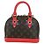LOUIS VUITTON Borsa a Mano Alma BB Monogram Totem Rossa M41659 LV Auth LNZ513SAM Rosso Monogramma - vista 2