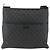 Borsa a Spalla GG Supreme in PVC Nero Argento di GUCCI 162904 Auth ka3041 - vista 13