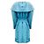Abrigo trench de tafetán de seda azul turquesa Viktor & Rolf con cinturón - vista 3