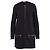 Céline Phoebe Philo Crêpe Zip Shift Kleid Schwarz