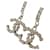 Orecchini in strass Chanel Coco Mark Argento  - vista 2