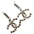 Orecchini in strass Chanel Coco Mark Argento  - vista 4
