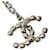 Orecchini in strass Chanel Coco Mark Argento  - vista 5