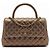 Chanel 19A Medium Coco Handle Borsa in Caviar Metallico Rame Senza Tempo Gold hardware
