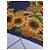 Foulard in Lana e Seta Chanel Girasoli Verde Giallo Blu navy - vista 5