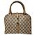 Borsa a Spalla Gucci Vintage Piston Lock Jackie Marrone/Beige