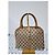 Borsa a Spalla Gucci Vintage Piston Lock Jackie Marrone/Beige - vista 14