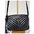 SAINT LAURENT Borsa a tracolla Lou in pelle matelassé Monogram nera Nero - vista 14