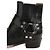 Re/Done Schwarze Leder-Bikerstiefel - Ansicht 5