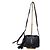 YVES SAINT LAURENT Borsa a tracolla Lou Camera in tela di rafia nera Nero