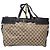 Borsa tote in tela/pelle Gucci GG marrone/beige